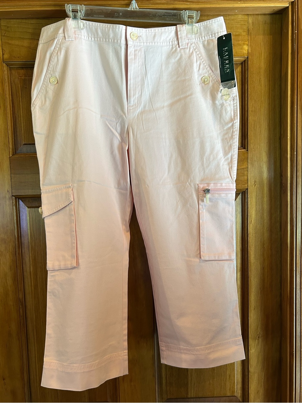 Lauren Ralph Lauren Light Pink Cargo Capris